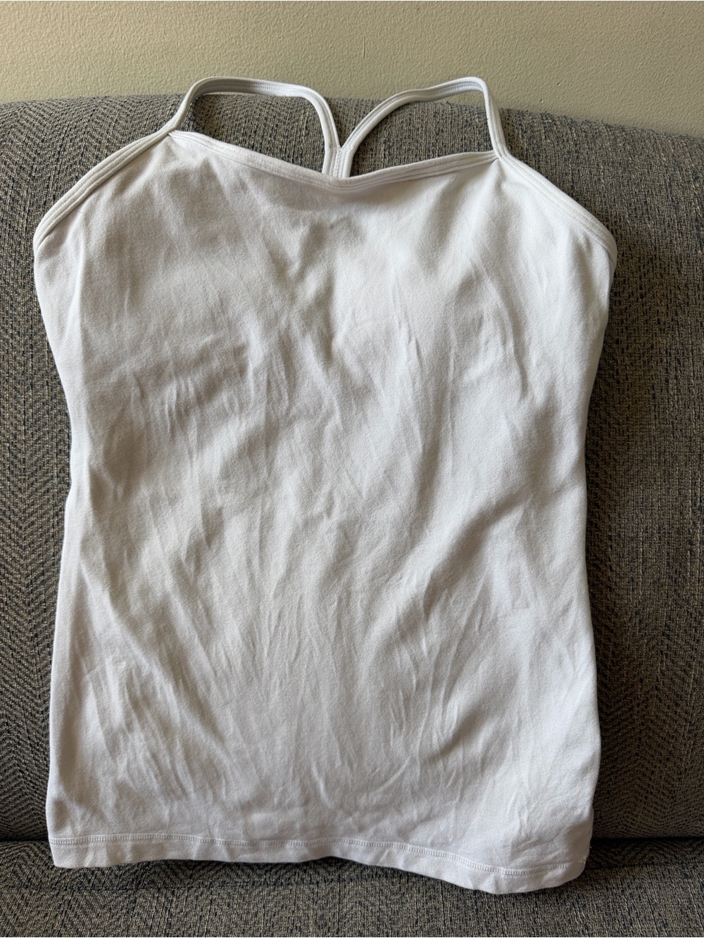 Lululemon Power Y Tank Top White White Size: 4